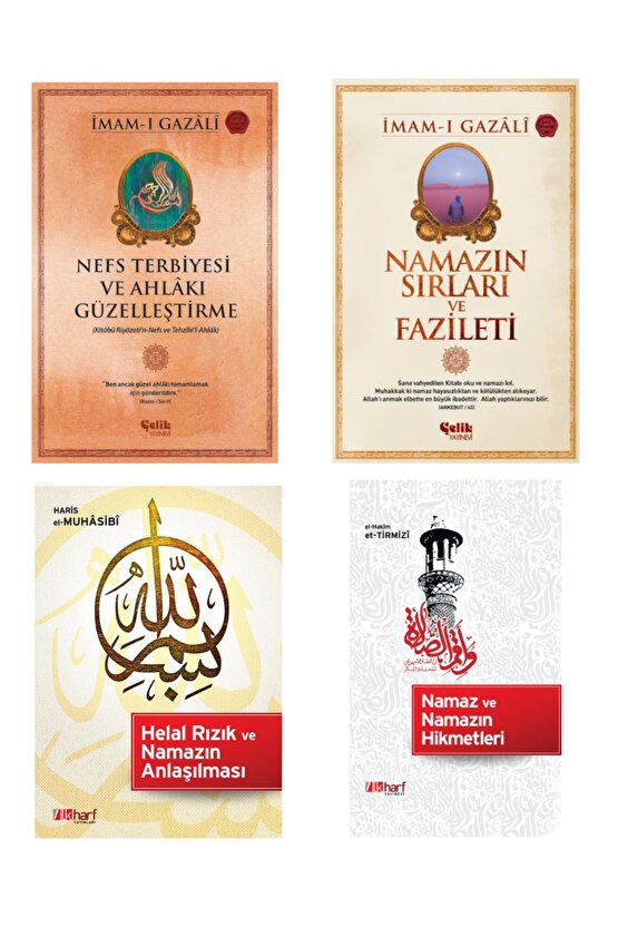 Nefs Terbiyesi-namazın Sırları-helal Rızık Ve Namazın Anlaşılması-namazın Hikmetleri 4lü Set