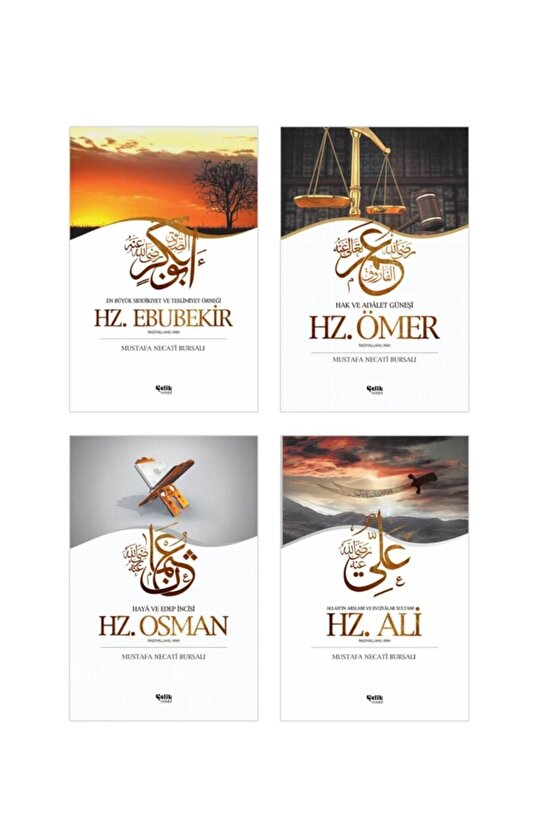 Mustafa Necati Bursalı - 4 Büyük Halife - Hz. Ebubekir - Hz. Ömer - Hz. Osman - Hz. Ali - Halifeler
