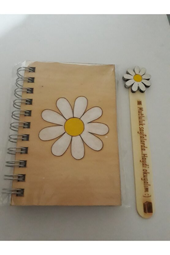 Ahşap Defter Ve Ayraç Seti