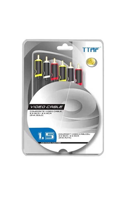 3 Rca 3 Rca Kompozit Av Kablosu 3M 97129