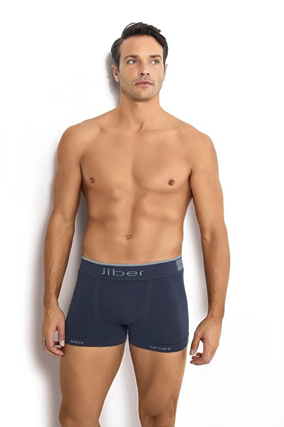 Erkek Mikrofiber Dikişsiz Boxer Füme  276
