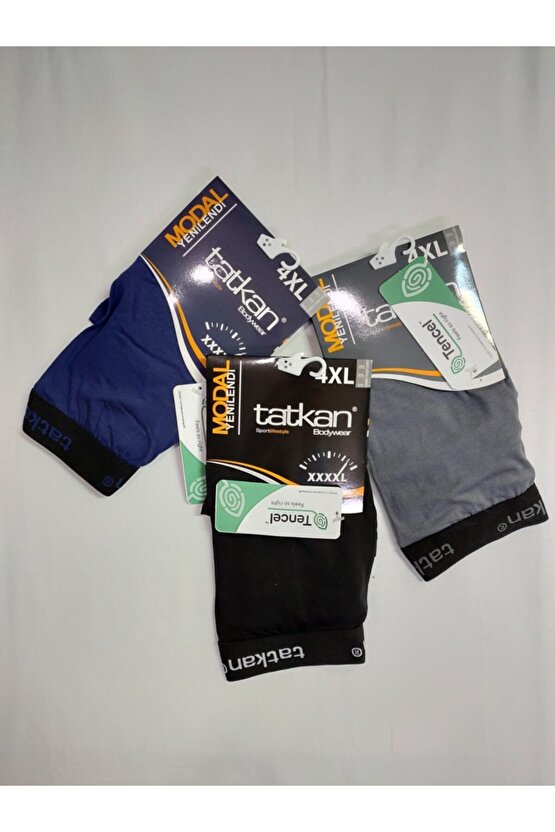 Eco Soft Modal Boxser Ekstra Battal 3 Adet