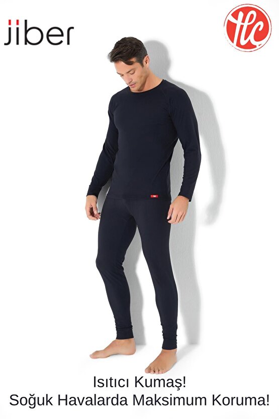 173 Erkek Yuvarlak Yaka Uzun Kollu Isıtıcılı Termal İçlik Üst