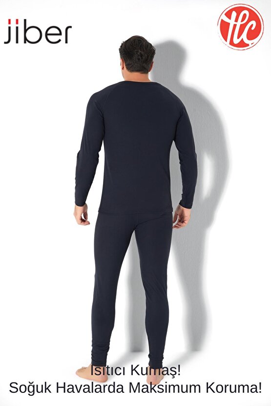 173 Erkek Yuvarlak Yaka Uzun Kollu Isıtıcılı Termal İçlik Üst