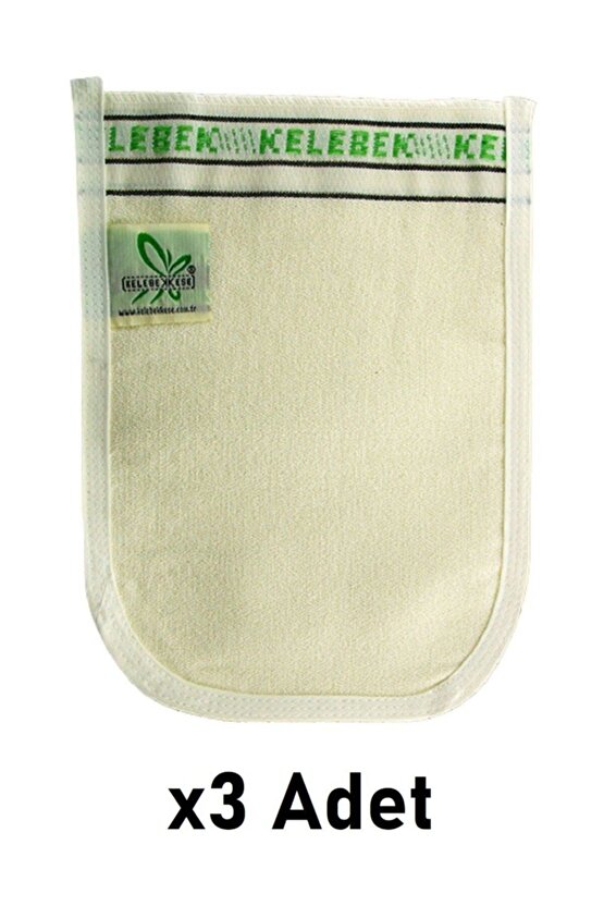 Ekstra Kalın Beyaz Banyo Hamam Kesesi 3 Adet