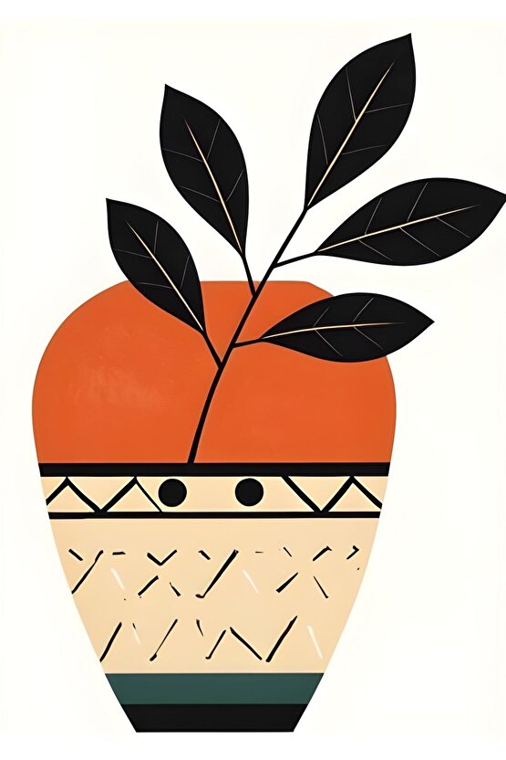 Matisse - Boho - Art Deco - Soyut - Doğa ( 3 lü Çerçevesiz ) Poster - Afiş - Tablo KR2C00900