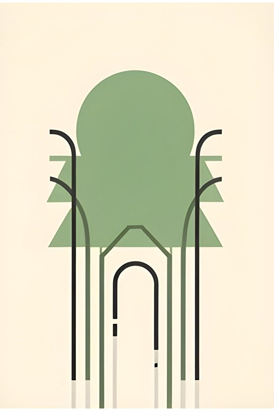 Matisse - Boho - Art Deco - Soyut - Doğa ( 3 lü Çerçevesiz ) Poster - Afiş - Tablo KR2C01000