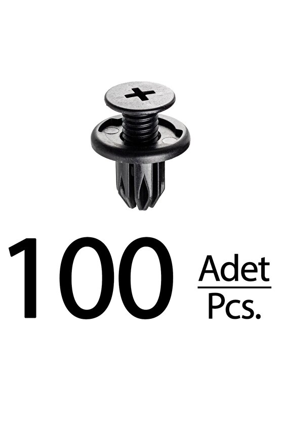 Mini Opel Antara Ssangyong Subaru Sumo için Tampon Panel Klips - 100 Adet