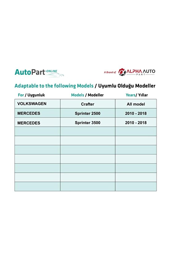 Vw Crafter mercedes Sprinter W906 için Kaplama Klips - 1 Adet