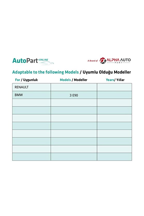 Seat Peugeot Citroen Renault VW BMW 3 E90 için Torx (Tork) Koltuk Kızak Civatası - 50 Adet