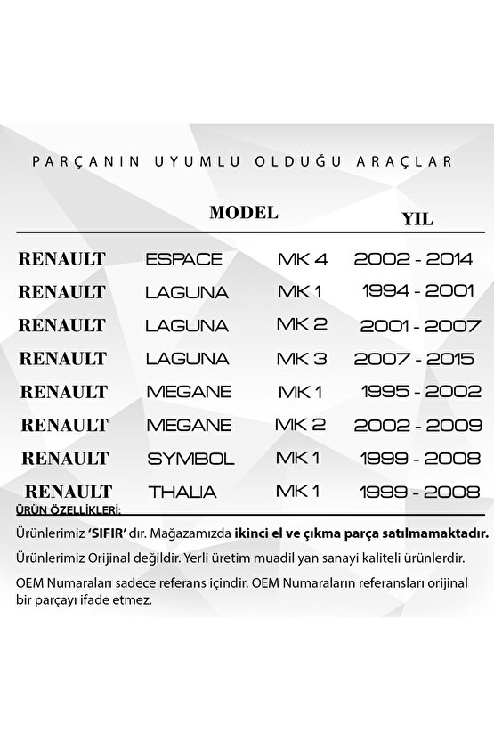 Renault Clio, Megane, Laguna, Scenic Için Termostat Kapağı Ve Contası 5li