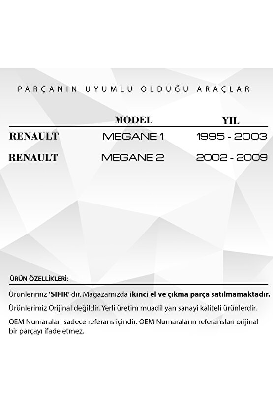 Renault Megane 1 Için Uyumlu Kalorifer Klape Dişlisi