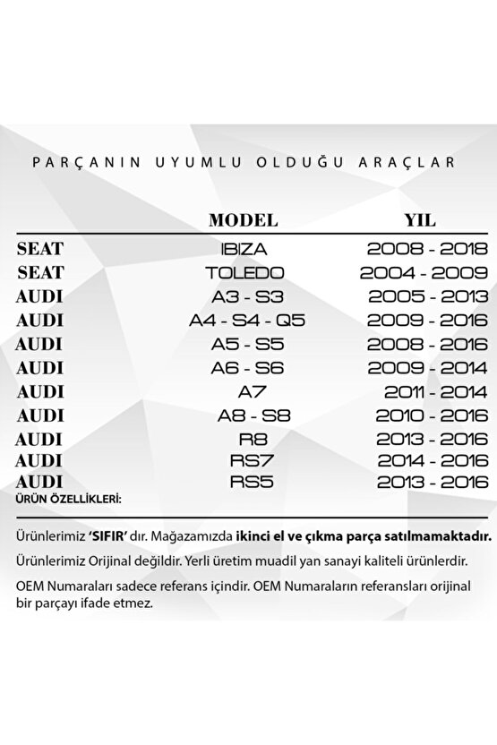 Volkswagen Caddy, Passat, Golf, Tiguan Için Uyumlu Egr Çek Valfi