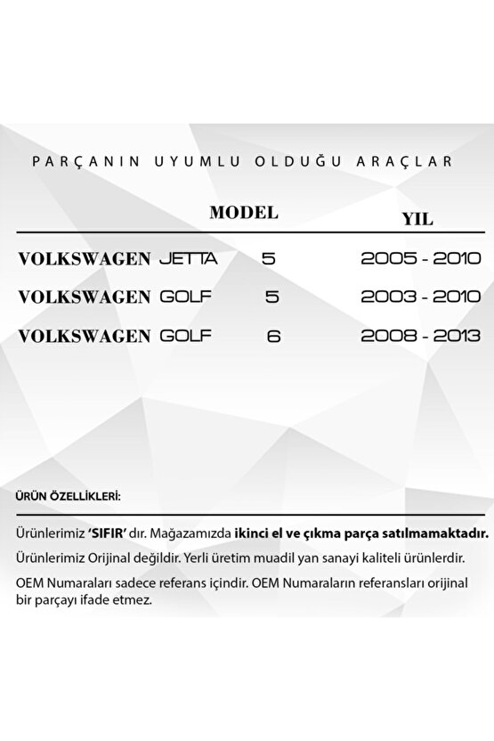 Vw Jetta 5,golf 5-6 Için Sol Ön Cam Açma Düğme Çerçevesi- Siyah