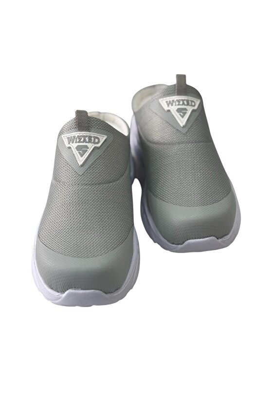 Ortopedik Hastane Aşçı Doktor Terliği Klasik Terlik Kaymaz Tabanlı Terlik Kadın Gri