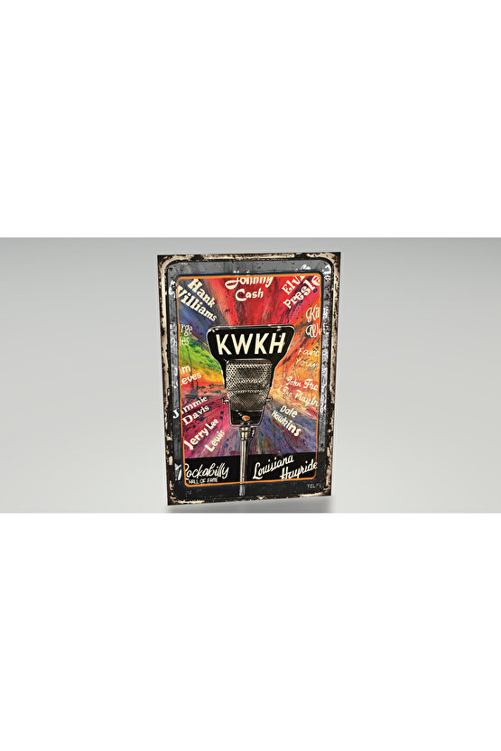 rock müzik mikrofon ünlü şarkıcılar pop art retro ahşap poster