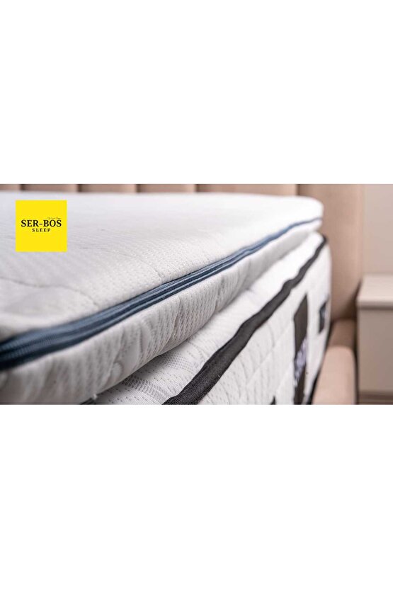 Ser-Bos Sleep Visco Ortopedik Yatak Pedi & Yatak Şiltesi Yıkanabilir Fermuarlı  %100 Visco
