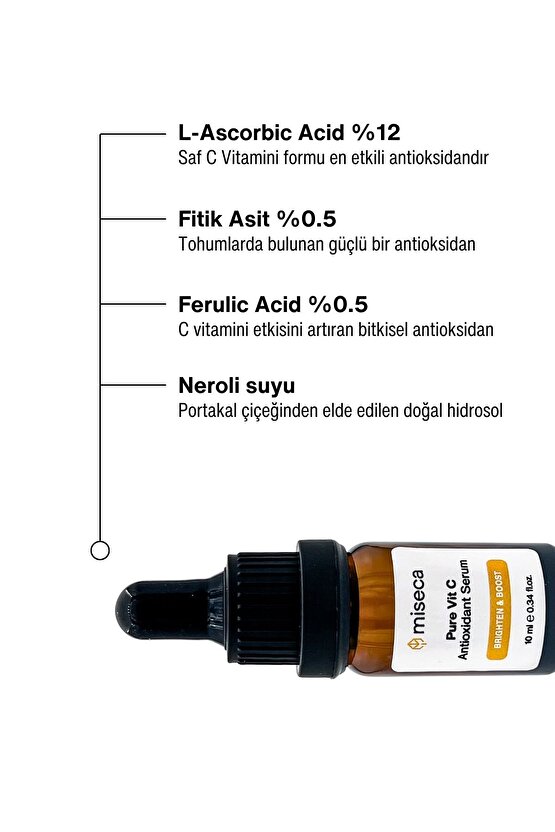 L-ascorbic Acid 12% Saf C Vitamini Antioksidan Serum 10 ml
