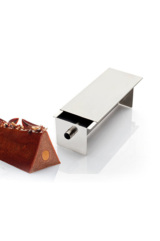 Narkalıp Üçgen Modeli  Borulu Travel Kek Kalıbı Boy 25cm