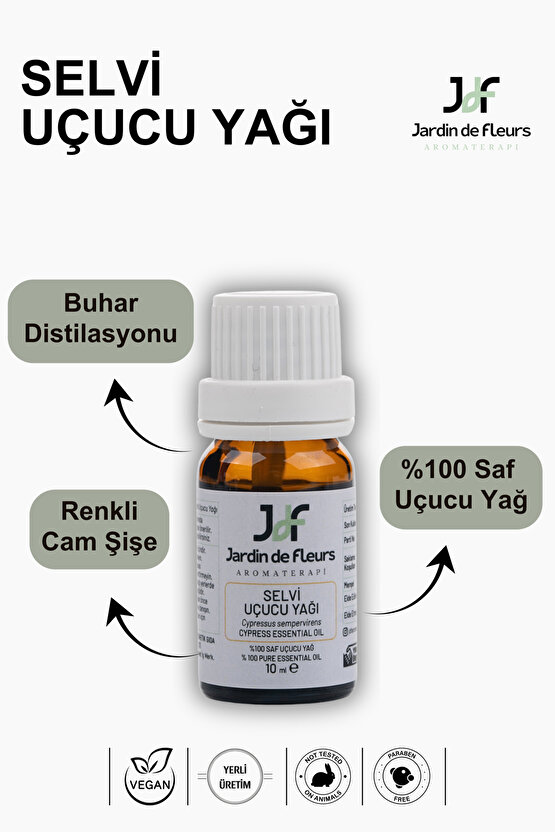 Servi (Cypress) Uçucu Yağı 10 ml - %100 Saf Aromaterapi Yağı