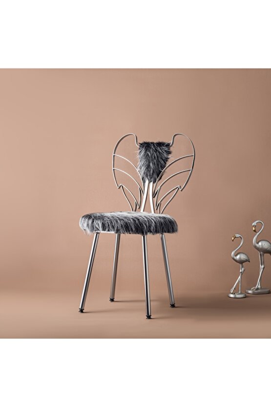 Metal Melek Sandalye Angel Sandalye Makyaj Sandalyesi