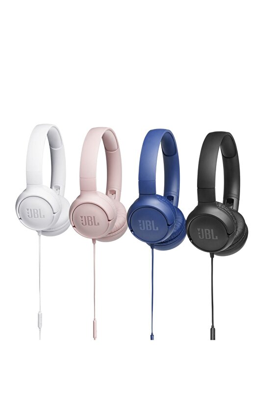 T500 Siyah Kablolu Kulak Üstü Kulaklık (JBL Türkiye Garantili)