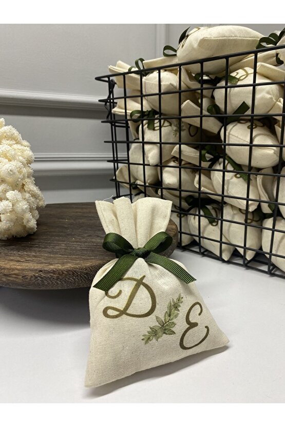 25 Adet Nikah Hediyelik Kese ,lavantalı Nişan Hediyelik