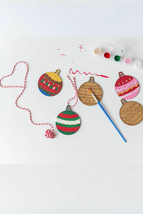 Yılbaşı Süsü Yılbaşı Boyama Seti - Yılbaşı Topları