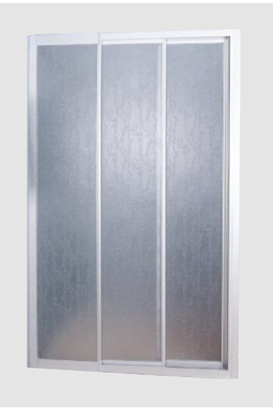 80 H:180 Beyaz Bella 1sabit2sürgülü Duşakabin