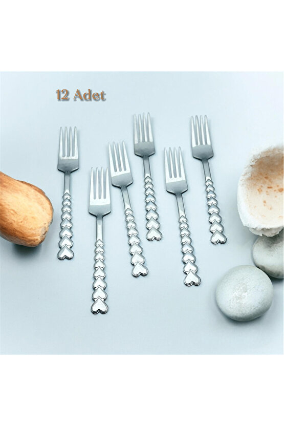 Kalpli 12li Tatlı Çatal - 12 Adet