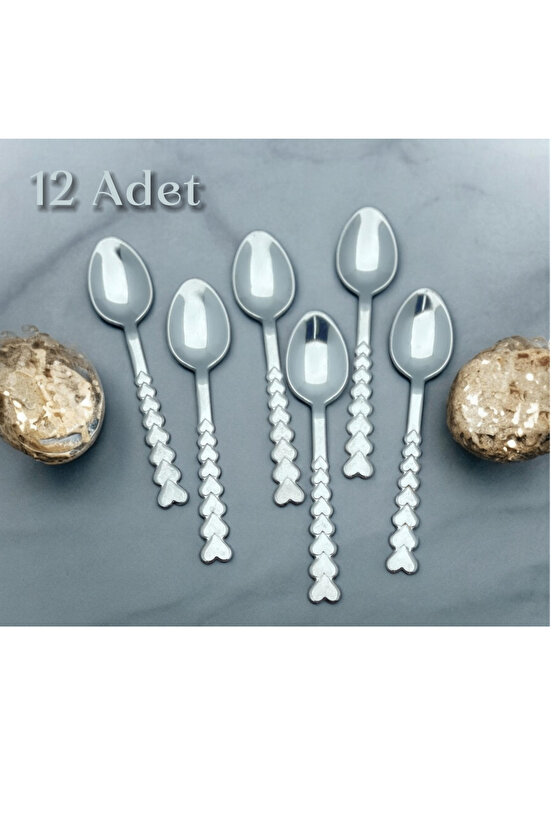 Kalpli 12li Tatlı Kaşık - 12 Adet