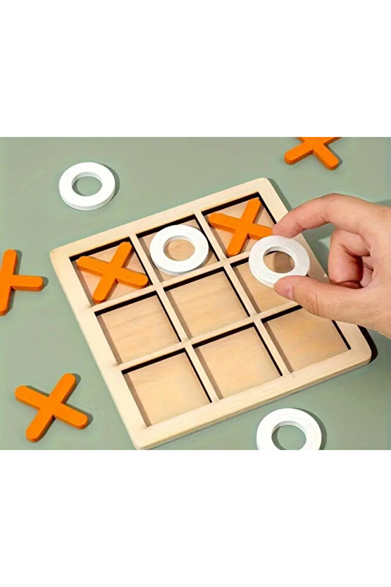 Üç Taş Zeka Oyunu, XOXO Satranç Tahtası Oyunu, Masa Üstü Blokları, Yetişkinler Çocuklar Aile için