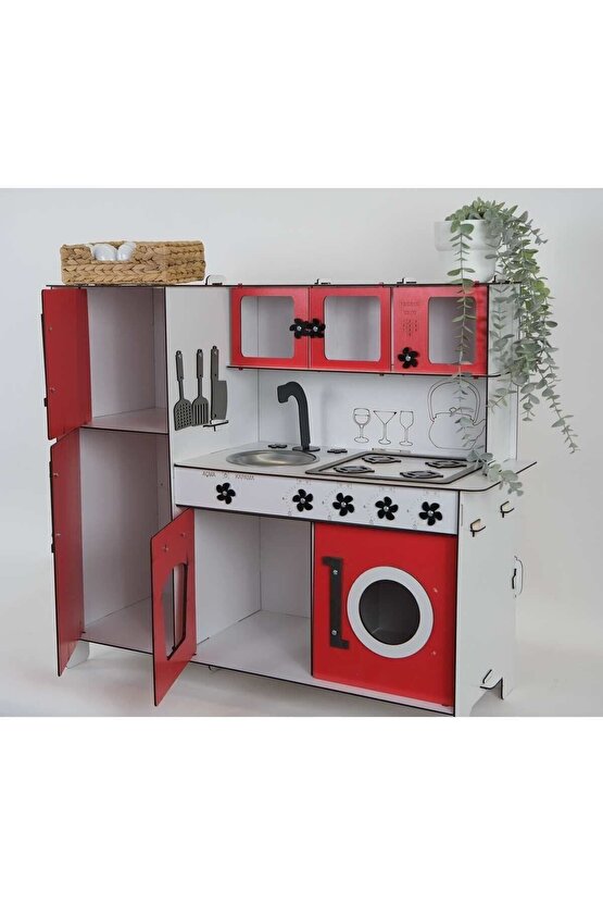Ahşap Oyuncak Mutfak Buzdolaplı