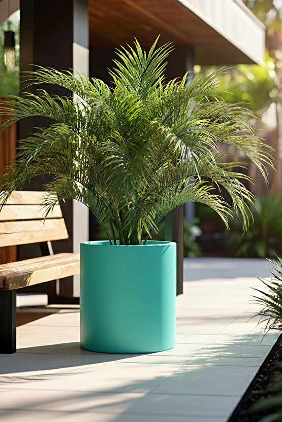 Aura Cylindro Fiber Silindir Saksı 50x40cm Mat