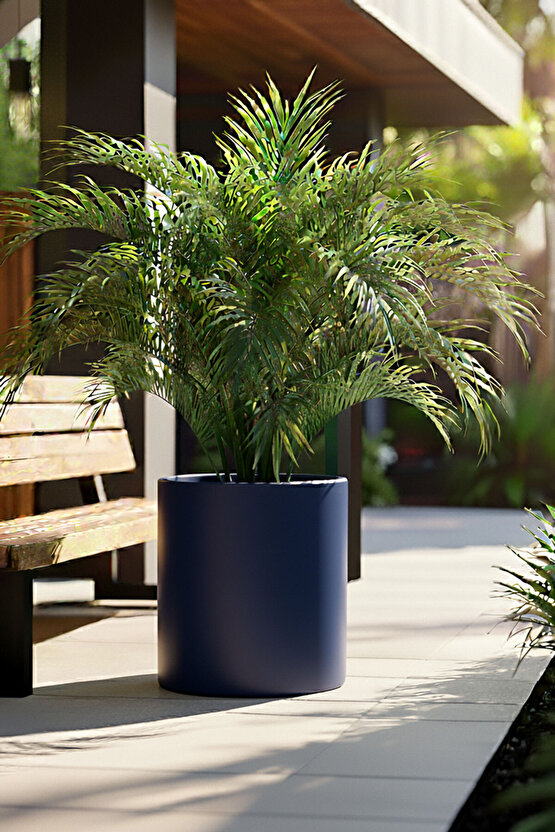 Aura Cylindro Fiber Silindir Saksı 50x40cm Mat