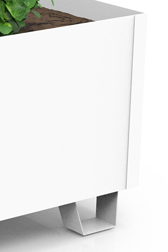 Duracube Orta Boy Metal Saksı - 19x22x40cm (Kaynaklı & Hazır Kullanım)