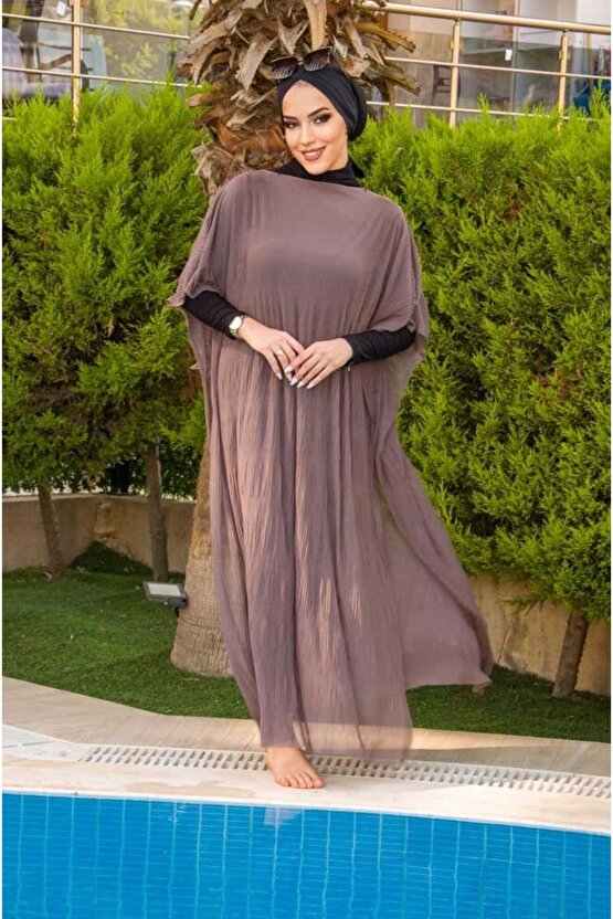 Vizon Desenli Tesettür Pareo