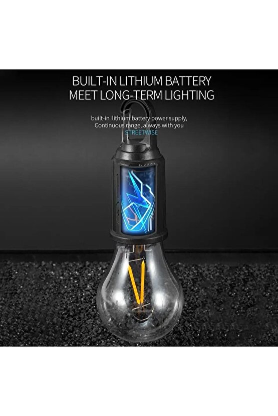 Taşına Bilir Kamp Lambası Çadır İçin İlk Yardım İçin Retro Led Işık  4 Aydınlatma Modlu