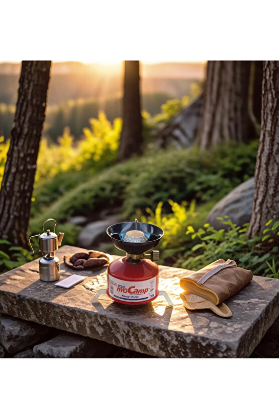 Mocamp Kamp Ocağı 2025 Model, 1 Tüp Gaz Hediyeli - Kırmızı