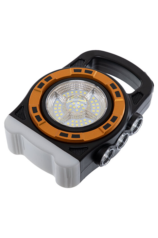 Taşınabilir COB LED güneş Holofote 2400mA USB şarj balıkçı ışığı 3 uzun vadeli ışık kontrol