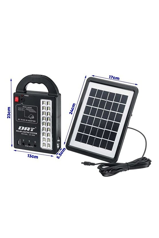 Dx-999 Solar Güneş Enerjili Aydınlatma Sistemi