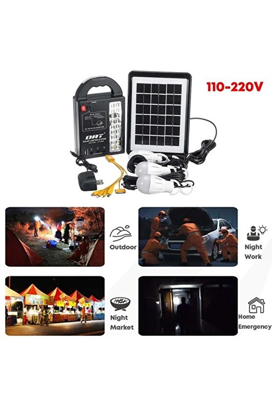 Dx-999 Solar Güneş Enerjili Aydınlatma Sistemi