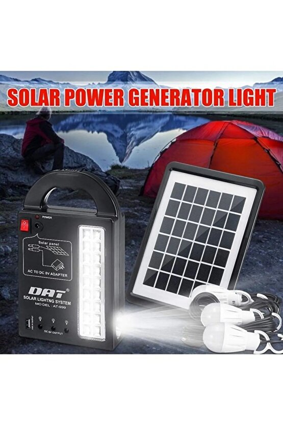 Dx-999 Solar Güneş Enerjili Aydınlatma Sistemi