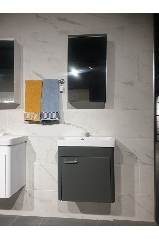 Smart 55 Cm Antrasit Banyo Dolabı