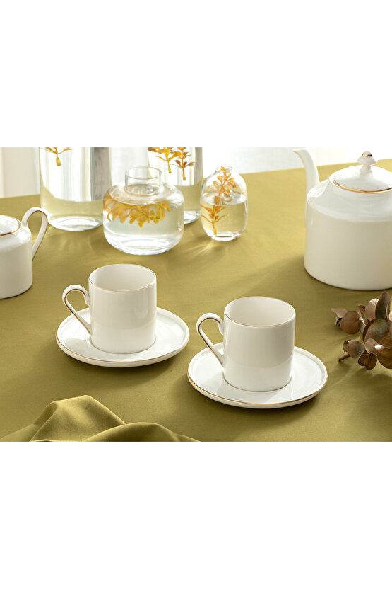 Torino Porselen 2li Çay Fincanı Takımı 180 Ml Gold