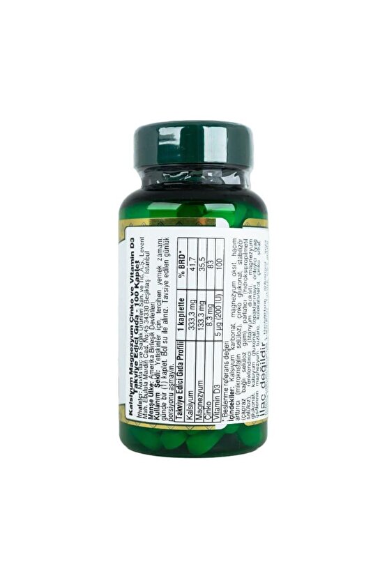 Calcium Magnesium Zinc 100 Tablet