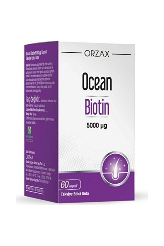 Biotin 5000 Mcg 60 Kapsül