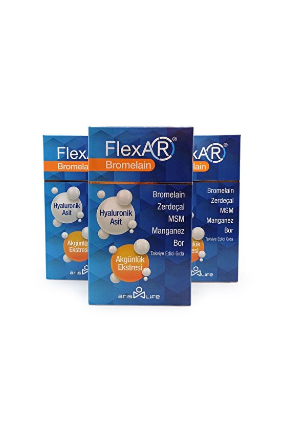 FlexAR Bromelain 30 Tablet 3lü Paket