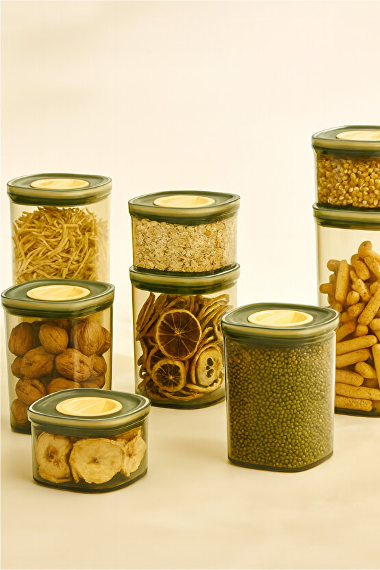 6lı Locko Kilitli Sızdırmaz Saklama Kabı Vakumlu Erzak Kabı 2L