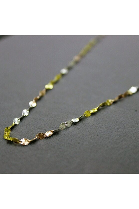 3 Renk Italyan Zincir Kolye